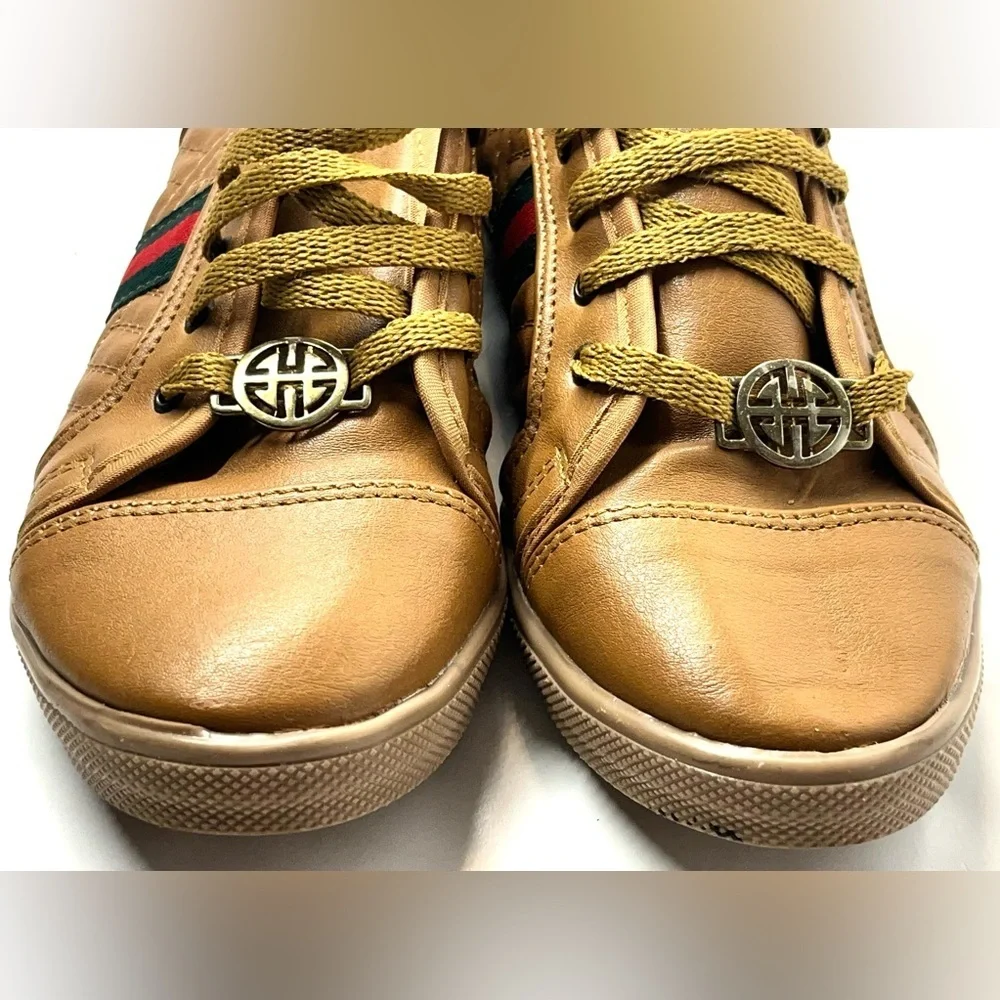 Joseline Shoes Made in Mexico Lightweight Tan Casual Sneakers - Picture 4 of 15